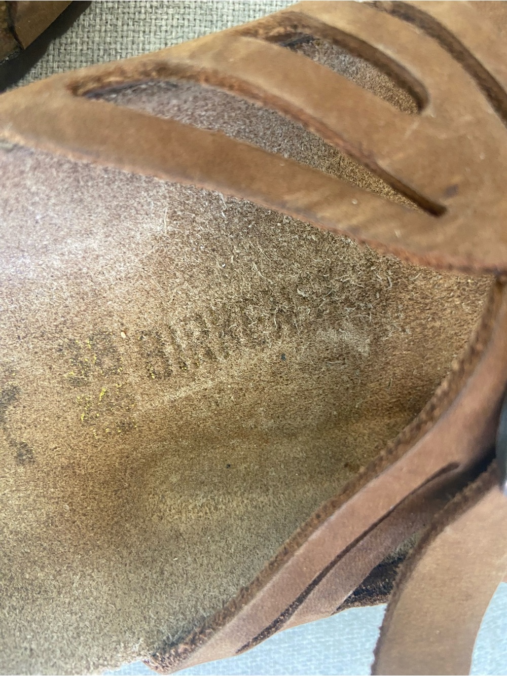 Birkenstock Brown Suede Strappy Slide Sandals - Picture 3 of 8